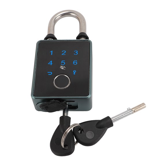 Fingerprint Padlock, Smart Padlock with Digital Keypad Code, Biometric Metal Keyless Thumbprint Lock, Water Resistant, Suitable for Gym, Sports, Bike, School, Locker and Storage