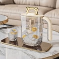 thumbnail image 4 of Fesfesfes Pichet Infuseur de Fruits en Verre 1,8 L avec Robinet, Distributeur d'Eau pour Réfrigérateur pour Limonade, Thé Glacé, Boissons, Contenant à Boissons avec Filtre Amovible, 4 of 5