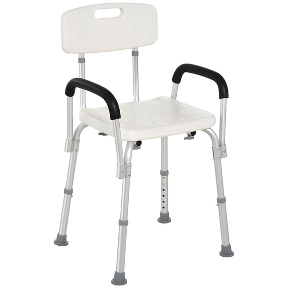 Adjustable Medical Shower Chair Quick Release Bathtub w/Arm Backrest WT
