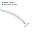 thumbnail image 2 of Uxcell 24AWG Stranded Wire Hookup 30M/100ft White, Electrical Wire UL1007 Spool, 2 of 6