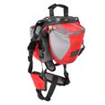 thumbnail image 3 of Dog Saddle Bag, Nylon Material Wear Well Waterproof  Mesh Hound Dog Saddle Backpack  For Medium Dogs For Small Dogs For Large Dogs Red,Black, 3 of 8