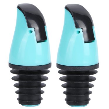 Herwey Oil Bottle Spout Stopper,2Pcs Oil Bottle Pour Spout Stopper for Wine Soy Sauce Vinegar Bottles Kitchen Accessory