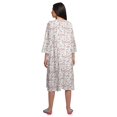 thumbnail image 4 of Moomaya Chemise de Nuit en Coton pour Femmes Imprimée à Col Rond avec Patte de Boutonnage, 4 of 6
