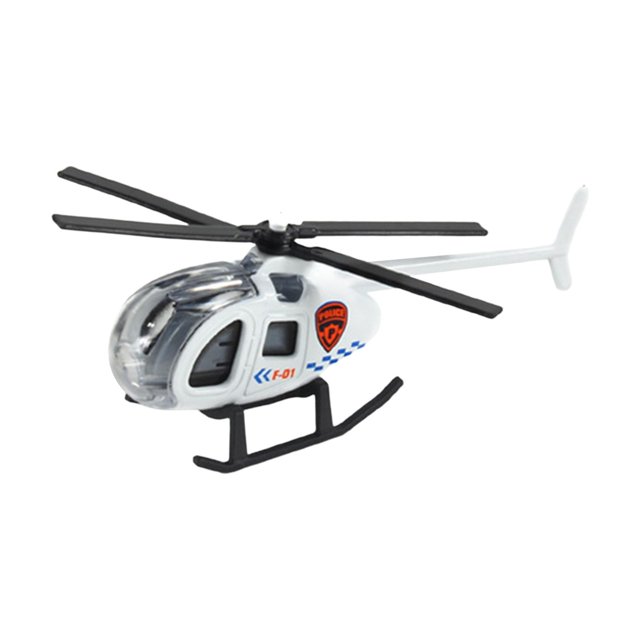 1/64 Diecast Alloy Helicopter Party Favor Desktop Decor Collection Aircraft white