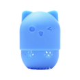 thumbnail image 2 of Lavable Réutilisable Forme de Chat Maquillage Éponge Titulaire Cosmétique Éponge Séchage Rack Étui en Silicone, 2 of 7