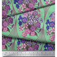 thumbnail image 2 of Soimoi Poly Georgette Fabric Geometric & Flower Artistic Printed Fabric 1 Yard 52 Inch Wide, 2 of 3