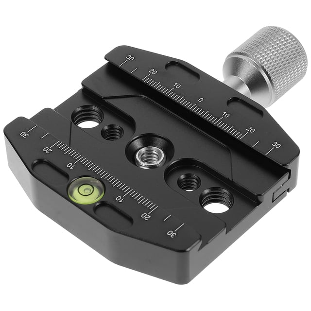 KAKOWELY Quick Release Plate Clamp with 1/4 3/8inch Thread for Tripod Ballhead Quick Release Plate Adapter Tripod Quick Release Plate3.74"X2.76"X0.79"