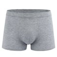 thumbnail image 3 of Jamicy Men's Boxer Briefs Gift for Men Men's Underwear Boxer Briefs 2 Pack Basic Solid Color Soft Comfortable Breathable High Elasticity, 3 of 4