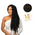 thumbnail image 4 of Lush Hair Sasha Locs, 22" Faux Locs Crochet Hair, 90 Strands 100% Synthetic Crochet Braids, Pre Looped Synthetic Hair, 360g, 4 of 5