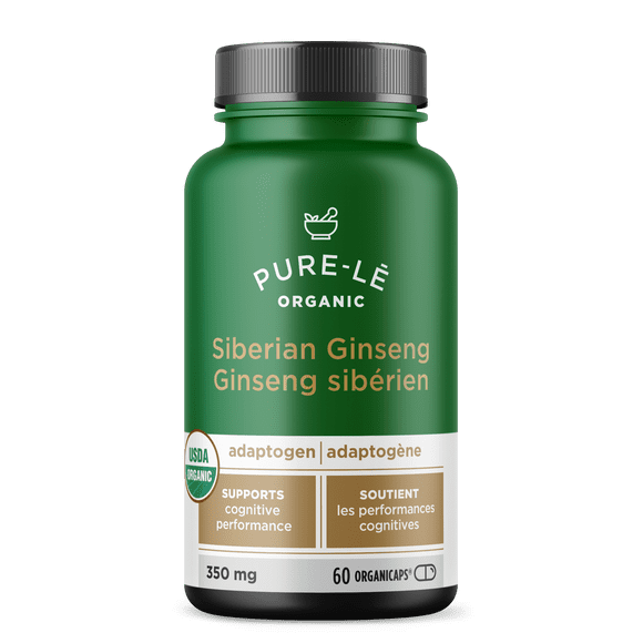 USDA Organic Siberian Ginseng (Eleuthero) 60 Organicaps - Extra Strength for Strong Immunity, Physical Shape, Energy, Stamina, Endurance & Protection for Men & Women - No Fillers, Nothing Artificial