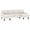Beige, variant on HOMCOM Sectional Sofa, U Shaped Couch with Pillow-top Armrests, Beige
