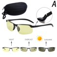 thumbnail image 2 of Men Photochromic Sunglasses with Polarized Lens Storage Box for Driving Fishing Outdoor New, 2 of 8