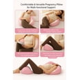 thumbnail image 2 of Grey U-Shape Pregnancy Pillow with Adjustable Strap - Full Body Maternity Support for Belly, Back, Hips - Breathable, Washable, Ergonomic Cushion for Sleeping & Nursing, 2 of 5