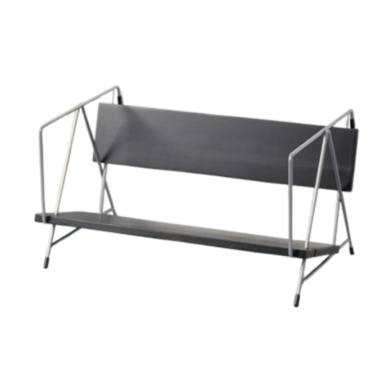 Siruishop Desktop Bookshelf Display Shelf Wood Storage Rack for Bedroom Nursery Office Black