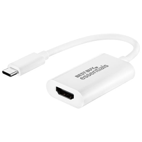 Best Buy Essentials USB-C to 4K UHD HDMI Adapter (BE-PA3CHD-C) – USB Type-C to HDMI Converter, 4K Video Output, Plug-and-Play, Black