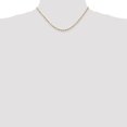 thumbnail image 2 of Diamond2Deal 14K Yellow Gold 1.8mm Extra Light Diamond-cut Rope Chain Necklace for Women 16", 2 of 6