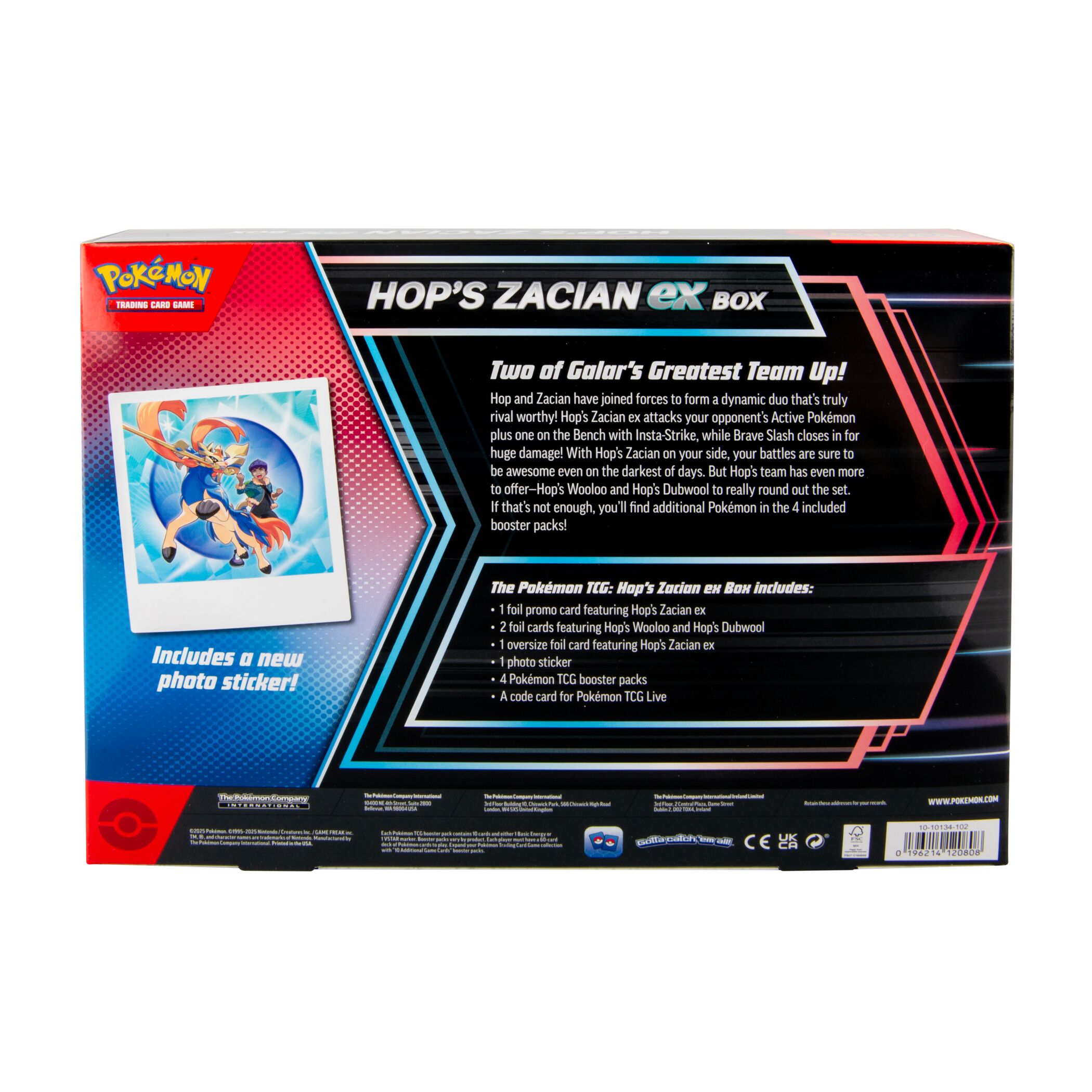Pokémon TCG: Hop's Zacian ex Box - Walmart.ca