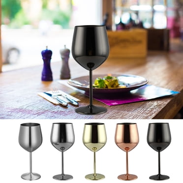 Iumwxz Gadgets de Cuisine Verre à Vin Rouge en Acier Inoxydable 304 Couche Calice Restaurant, Verre à Vin en Acier Inoxydable.530ml Ensemble D'Ustensiles de Cuisine D Magasinage en Ligne en Acier Inoxydable