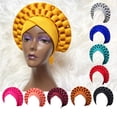 thumbnail image 2 of Hat Wide Band Adjustable Soft African Nation Style Turban Hat for Christmas, 2 of 6