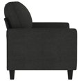 thumbnail image 2 of vidaXL Sofa 2 Places Noir 120 cm Tissu, 2 of 5