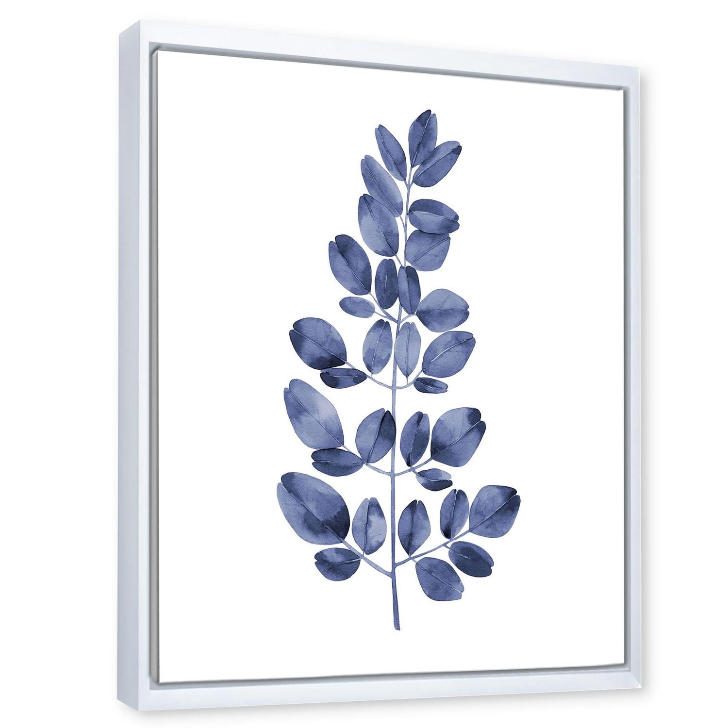 Designart Eucalyptus bleu marine II ART MURAL À CADRE FLOTTÉ