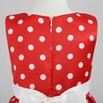 thumbnail image 3 of Ketyyh-chn99 Robes d'Été pour Filles Robe de Plage Sans Manches à Imprimé Floral Princesse Filles Décontractée Manches Longues Robe Courte Rouge,5-6 Ans, 3 of 4