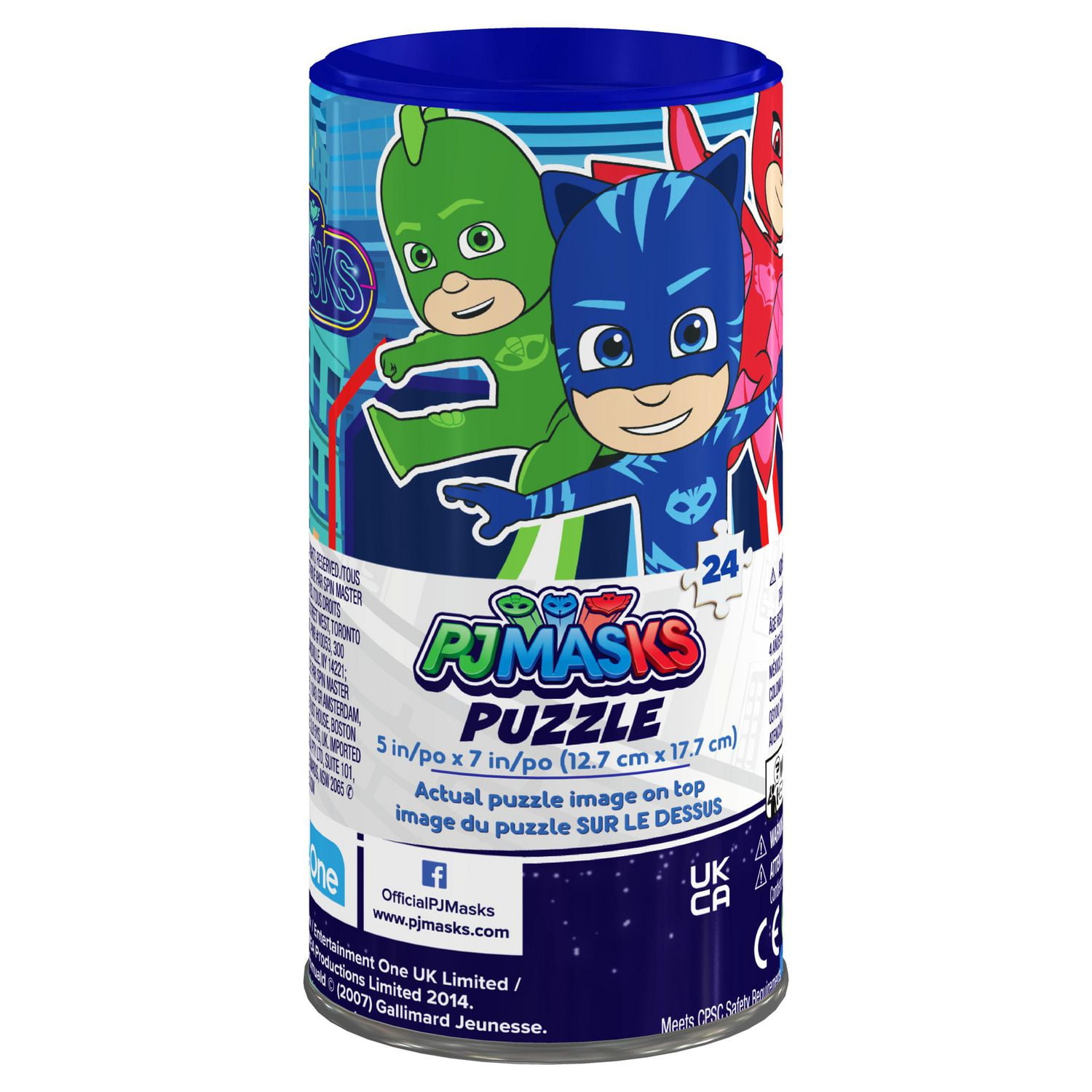 Puzzle PJ Masks en tube, pour les familles et les enfants à partir de 4 ans