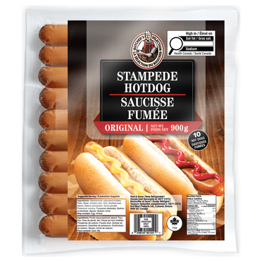 Butcher's Selection Stampede Hot Dogs, 10 pack, 900 Grams (Refrigerated)