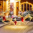 thumbnail image 2 of Costway Renne de Noël Lumineux avec Lumières DEL et Piquets à Nœuds Rouges, 2 of 10