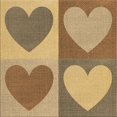 thumbnail image 1 of Ahgly Tapis de Zone Carré Lavable en Machine Jaune Orange, 6 Pieds Carré, 1 of 7