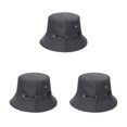 thumbnail image 4 of Thinsony Polyester Breathable Fisherman Cap For Sun Protection And Comfort Sunscreen Fisherman Cap Hat Summer darkgray 58cm 3Set, 4 of 6
