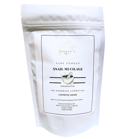 Xclusiv Organics Pure Snail Mucilage Powder Snail Slime Extract For Skincare 25g
