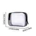 thumbnail image 2 of RKSTN Cosmetic Bags Transparent Large Capacity Cosmetic Travel Storage Bag, Plastic Zipper Wash Bag, 2 of 2