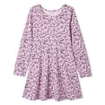thumbnail image 1 of George Girls' Long-Sleeve Skater Dress, 1 of 5