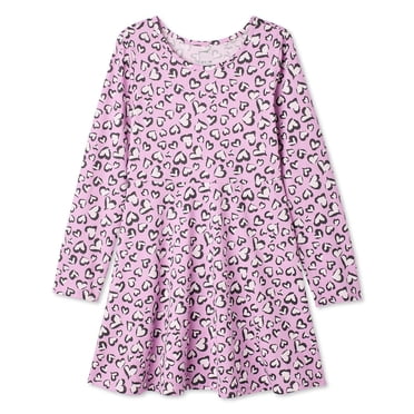 Robe patineuse à manches longues George pour filles
