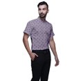 thumbnail image 2 of BESTMAN Printed Shirts For Men Short Sleeve Button Down Casual Cotton Shirt, 2 of 5