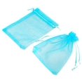 thumbnail image 3 of Sacs en Organza pour Cadeaux de Fête, Lot de 100, 7*9 cm, Bleu, 3 of 4
