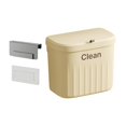 thumbnail image 4 of Hanging Waste Bin Kitchen Compost Bin with Sliding Lid Mountable Indoor Compost Bucket for Bedroom Countertop Kitchen Camping Yellow 8.5L, 4 of 8