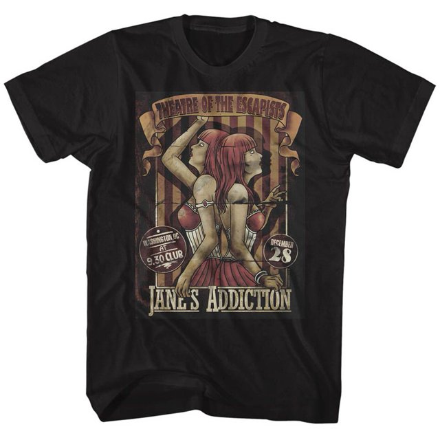 Janes Addiction Musique Siamois Jumeaux Adulte T-Shirt à Manches Courtes