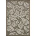 thumbnail image 1 of Unique Loom Tapis Botanique Extérieur à Poils Longs 6 Pieds x 9 Pieds Rectangle Gris/tan, 1 of 1