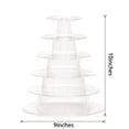 thumbnail image 3 of Uuiauoio 6 Tiers Macaroon Tower Stand, Round Macaron Tower Cake Display Rack Plastic Cupcake Stand Macarons Desserts Serving Tray for Birthday Wedding Party Decor (6 Tiers), 3 of 6