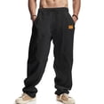 thumbnail image 2 of Pantalon de Plage Droit Décontracté pour Hommes Couleur Unie Mode Extérieure, 2 of 9