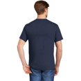 thumbnail image 3 of Hanes TAGLESS Men`s Pocket T-Shirt, L, Navy, 3 of 7