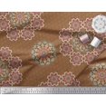 thumbnail image 3 of Soimoi Moss Georgette Fabric Mandala Decorative Print Fabric by Yard 42 Inch Wide, 3 of 3