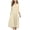 Beige, variant on QUYUON Bridal Shower Dresses for Bride Clearance Casual Pleated 3/4 Sleeve Dress Plus Size Dresses Women Casual Crew Neck Midi Shirt Dress Style D-1206 3XL
