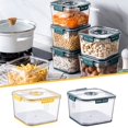thumbnail image 3 of Binwennn Small Glass Container with Dorm Food Storage Fresh Produce Vegetable Fruit Storage Containers With Recording Fridge Storage Container Container And Fridge Organizers, 3 of 7