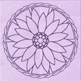 thumbnail image 1 of Ahgly Company Tapis d'Intérieur Lavable à la Machine, Carré, Transitionnel, Lilas Violet Riche, Tapis de Zone, 8 Pieds Carré, 1 of 7