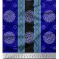 thumbnail image 3 of Soimoi Georgette Viscose Fabric Stripe & Mandala Decorative Print Sewing Fabric Yard 42 Inch Wide, 3 of 3