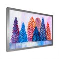 thumbnail image 2 of Designart Arbres de Noël Abstraits Traditionnels Art Mural Encadré, 2 of 4