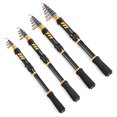 thumbnail image 3 of Lixada Fishing Rod Reel Combo Carbon Fiber Telescopic Fishing Rod Spinning Reel Fishing Line Lures H, 3 of 7